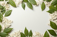 Summer leaves frame backgrounds flower plant. AI generated Image by rawpixel.