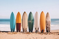 Surfboards outdoors surfing nature. AI generated Image by rawpixel.