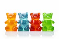 Candy bear confectionery mammal white background. 