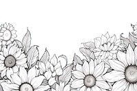 Sunflowers backgrounds pattern drawing. AI generated Image by rawpixel.