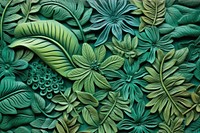 Tropical jungle pattern green art. AI generated Image by rawpixel.