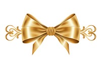 Golden ribbon white background celebration accessories. AI generated Image by rawpixel.