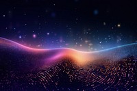 Yellow and purple wave background light space backgrounds. AI generated Image by rawpixel.