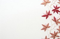 Little minimal maple leaves pattern backgrounds embroidery. AI generated Image by rawpixel.
