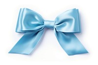 Blue ribbon with bow white background celebration accessories. AI generated Image by rawpixel.