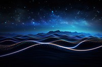 Colorful wave landscape sky futuristic. AI generated Image by rawpixel.