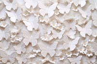 Butterflies white backgrounds pattern. AI generated Image by rawpixel.
