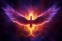 Phoenix angel fire spirituality. AI generated Image by rawpixel.