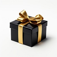 Gift black gold box. AI generated Image by rawpixel.