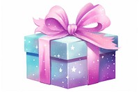 Glitter sparkle gift box white background celebration anniversary. AI generated Image by rawpixel.