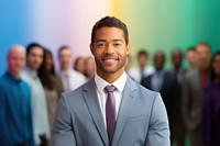 Businessman adult smile tie. AI generated Image by rawpixel.