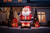 Inflatable Santa doll Christmas festival christmas tree. AI generated Image by rawpixel.