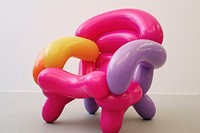 Balloon purple chair toy. AI generated Image by rawpixel.