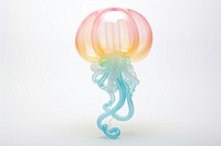 A balloon twisting in the shape of a jellyfish lamp translucent transparent. AI generated Image by rawpixel.
