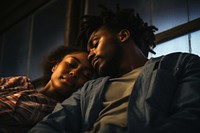 Black couple adult love affectionate. AI generated Image by rawpixel.