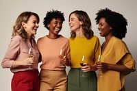 Diverse women laughing portrait smile. AI generated Image by rawpixel.