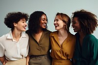 Diverse women laughing portrait adult. AI generated Image by rawpixel.