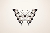 Butterfly drawing animal sketch. AI generated Image by rawpixel.