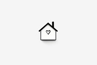 Love home white text architecture. AI generated Image by rawpixel.