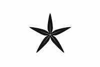 Starfish symbol black white background. AI generated Image by rawpixel.