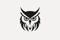 Owl animal black logo. AI generated Image by rawpixel.