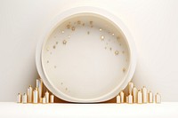 Islamic porcelain circle plate. AI generated Image by rawpixel.