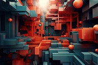 Abstract shapes architecture backgrounds art. AI generated Image by rawpixel.