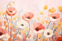 Wallpaper flower painting pattern. AI generated Image by rawpixel.