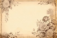 Dry roses flower backgrounds pattern drawing. AI generated Image by rawpixel.