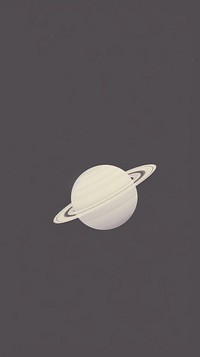 Saturn astronomy space simplicity. AI generated Image by rawpixel.