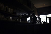 Barista kitchen coffeemaker electronics. AI generated Image by rawpixel.