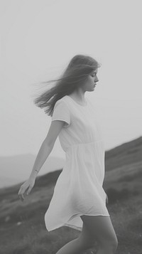 Teen girl dress portrait outdoors. AI generated Image by rawpixel.