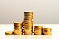 Golden coin gold money investment. AI generated Image by rawpixel.