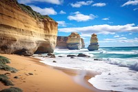 Great Ocean Road ocean landscape outdoors. AI generated Image by rawpixel.