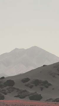 Red desert outdoors nature tranquility. AI generated Image by rawpixel.