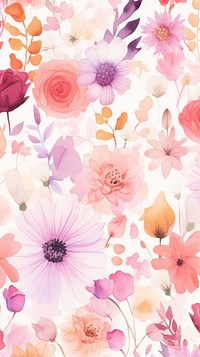 Aesthetic flowers wallpaper backgrounds pattern petal. AI generated Image by rawpixel.
