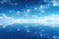 Blue sky reflection outdoors nature. AI generated Image by rawpixel.