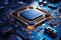 Artificial intelligence motherboard electronics technology. AI generated Image by rawpixel.