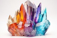 Color crystal gemstone amethyst mineral. AI generated Image by rawpixel.