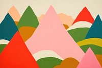 Abstract mountain backgrounds painting art. AI generated Image by rawpixel.