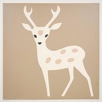 Abstract deer wildlife animal mammal. AI generated Image by rawpixel.