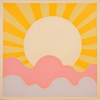 Sun and cloud backgrounds painting art. AI generated Image by rawpixel.