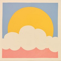 Sun and cloud backgrounds painting nature. AI generated Image by rawpixel.