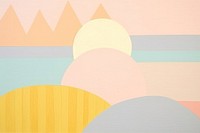 Abstract sunrise backgrounds painting art. AI generated Image by rawpixel.