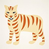 Animal mammal tiger representation. AI generated Image by rawpixel.