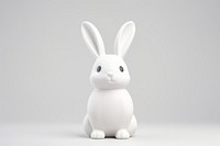 White ceramic rabbit animal mammal cute. AI generated Image by rawpixel.