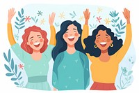 Women laughing adult happy. AI generated Image by rawpixel.