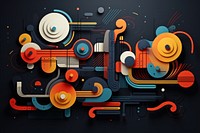 Abstract shapes pattern art backgrounds. AI generated Image by rawpixel.