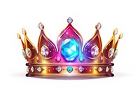 Holographic style crown jewelry gold. AI generated Image by rawpixel.