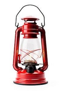 Camping lantern bottle lamp white background. 